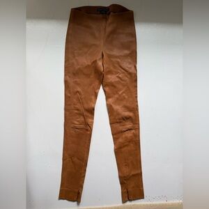 Ralph Lauren 100% Lambs Leather Leland Leggings - Small